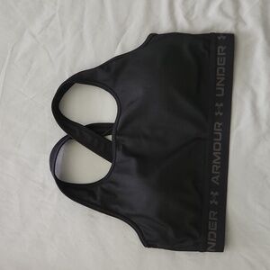 Women's Under Armour Black Compression Sports Bra - Size L